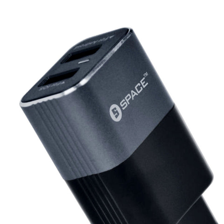 SPACE WC-10 Metal Series Dual Port USB 2.4A Wall Charger with Micro USB Cable