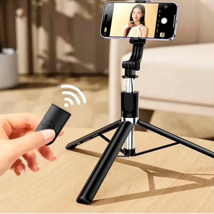 R1-L Bluetooth Selfie Stick Tripod – Extendable Up to 170 cm with Wireless Remote Control