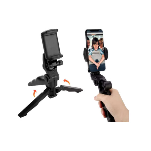 K555 Compact Mini Foldable 360° Rotating Desktop Tripod Stand for Mobile Phones & Cameras