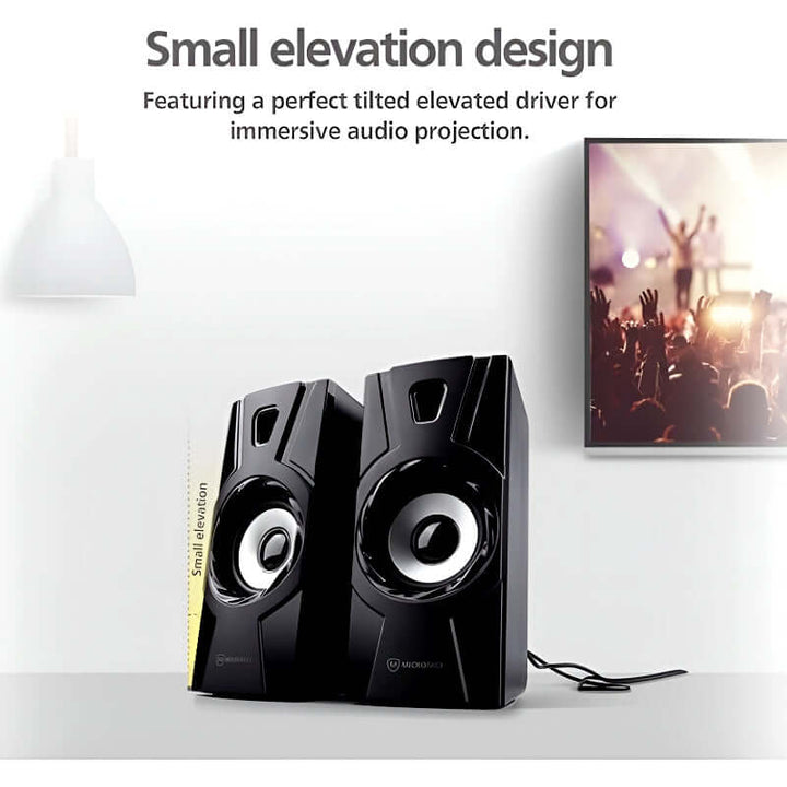 HOTMAI HT-09 USB 2.0 Multimedia Speakers with Powerful Bass and Clear Sound for PC Laptop Phone