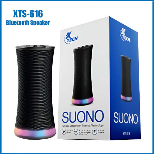 XTECH Wireless Bluetooth Speaker with Powerful HD Sound & LED Lighting