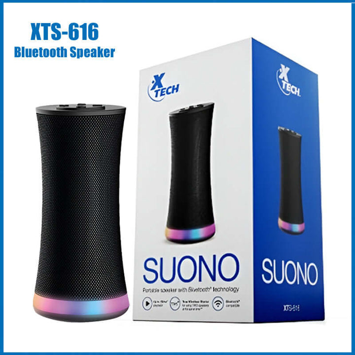 XTECH Wireless Bluetooth Speaker with Powerful HD Sound & LED Lighting