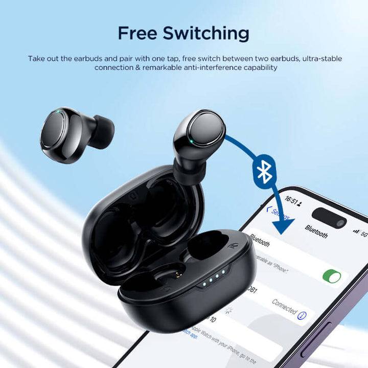 Joyroom JDots JR DB1 Mini TWS Bluetooth 5.3 with 28 Hours Playtime Deep Bass Wireless Earbuds