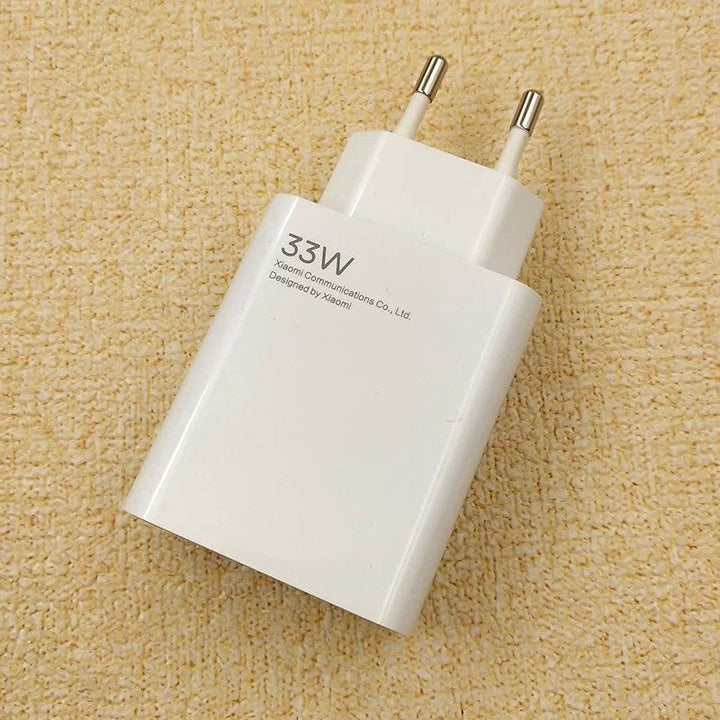 Xiaomi 33W Turbo Fast Charger with Type-C Cable – Ultra-Fast Charging for Xiaomi, Redmi and POCO Devices