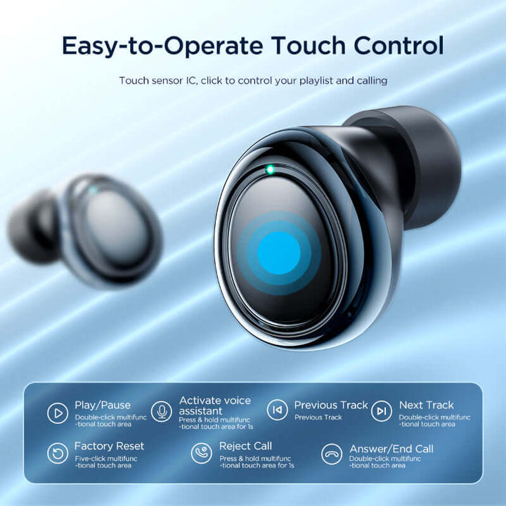 Joyroom JDots JR DB1 Mini TWS Bluetooth 5.3 with 28 Hours Playtime Deep Bass Wireless Earbuds