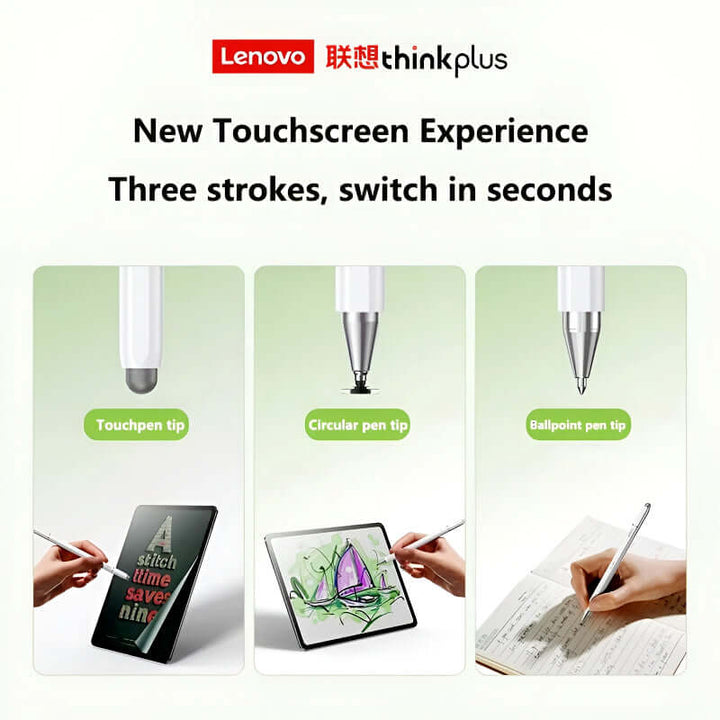 Lenovo ThinkPlus Magnetic Stylus Pen for Touchscreens – Universal Compatibility with iPad, Android & Tablets