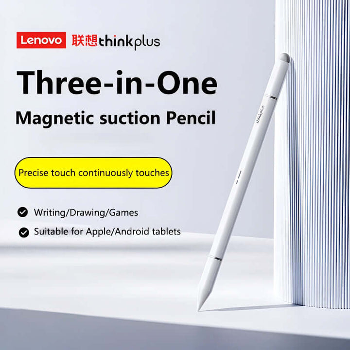 Lenovo ThinkPlus Magnetic Stylus Pen for Touchscreens – Universal Compatibility with iPad, Android & Tablets