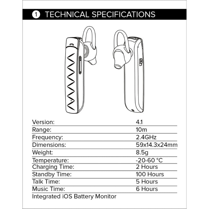 SPACE X2 Wireless Headset – Premium Sound with High Definition Voice, Ultra-Light Design
