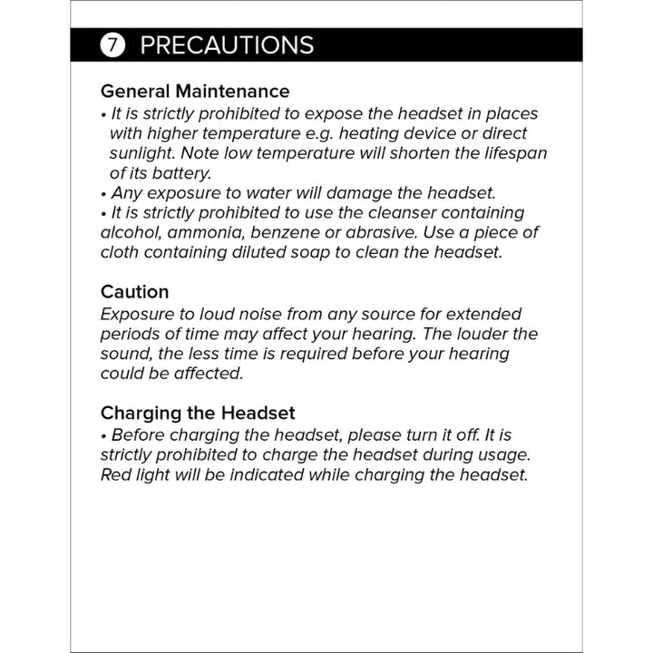 Space X4 Wireless Bluetooth Headset – High Definition Audio, Multipoint Technology, Noise Reduction