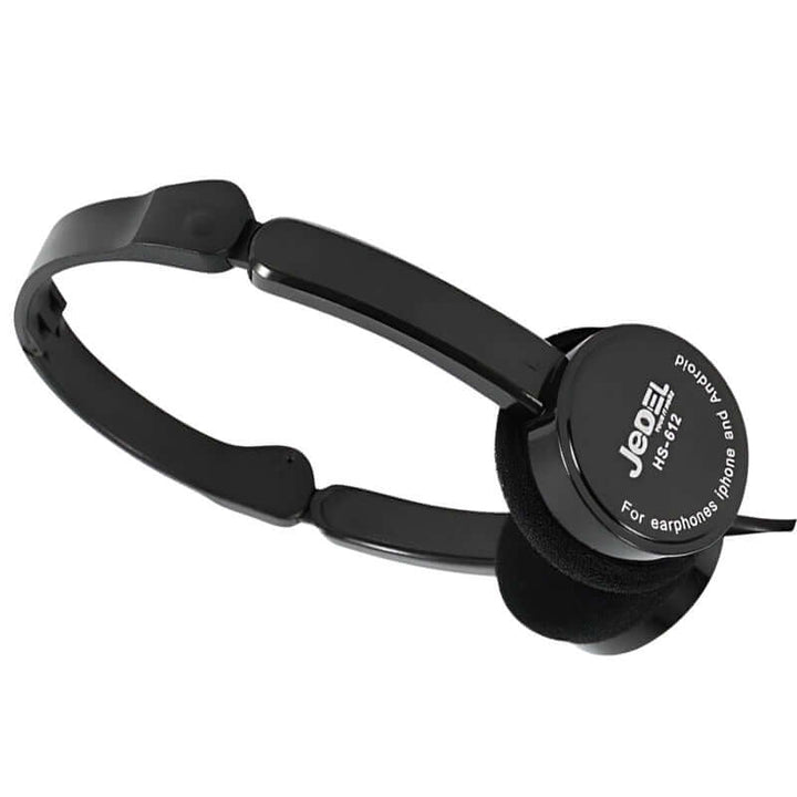 Jedel HS-612 Wired On-Ear Headphones with Microphone – 3.5mm Jack, Lightweight and Adjustable – For Laptop, Mobile, Tablet