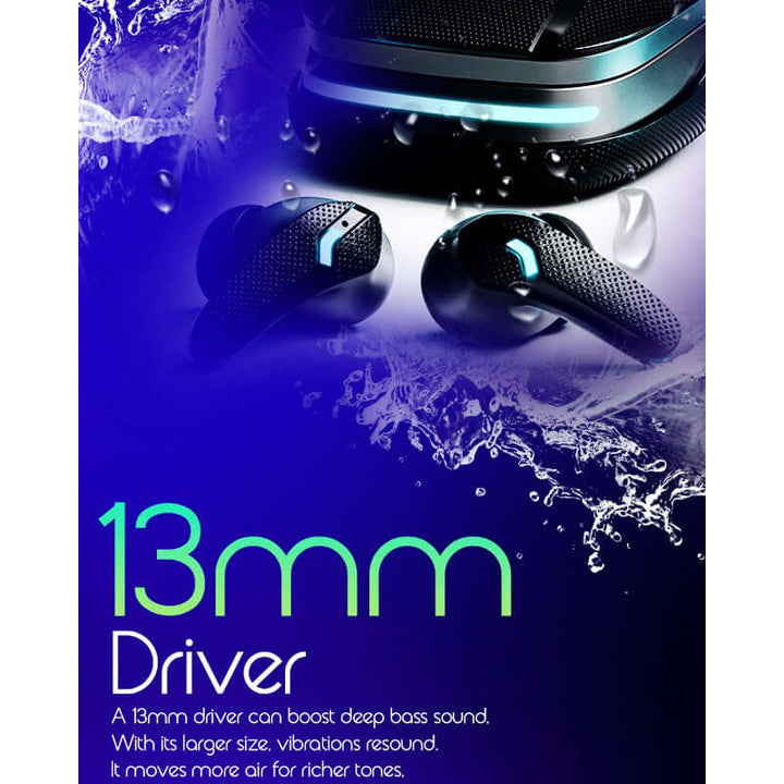 Dany Matrix Airdots 400 – True Wireless Earbuds with Quad Mic ENC, Gaming Mode & 40H Playtime