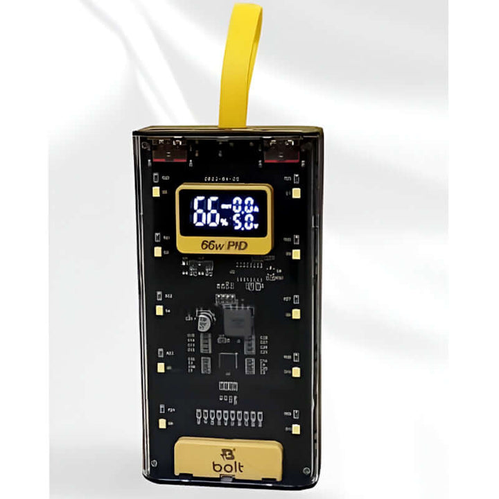 Bolt B105 20000mAh 66W PD Fast Charging – Dual USB, LED Display Power Bank