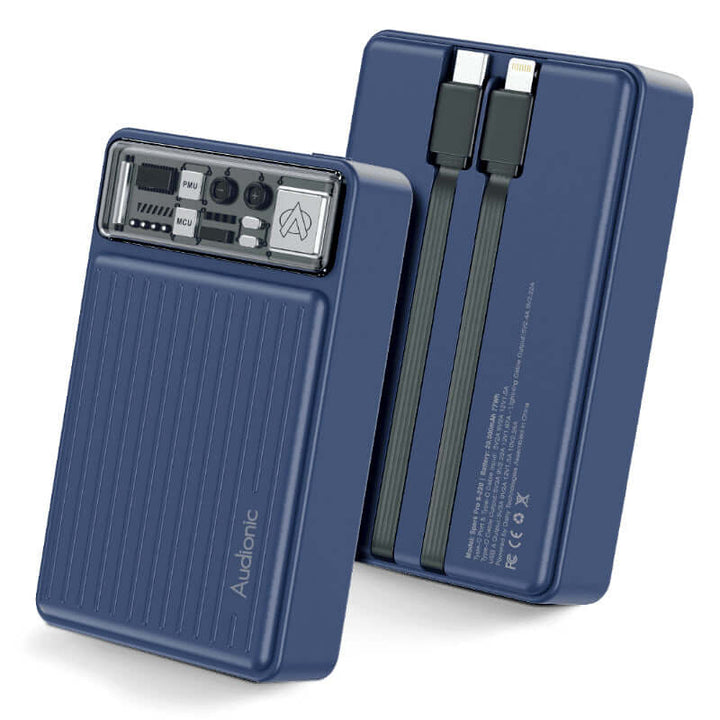 Audionic Spark Pro S-220 Mini 20000mAh 22.5W PD Super-Fast Charging QC 3.0 Power Bank