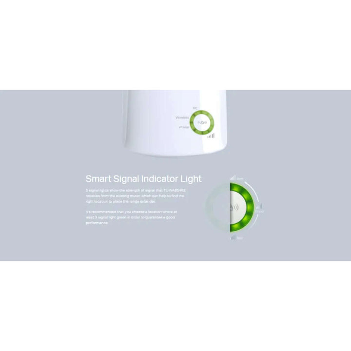 TP-LINK TL-WA854RE 300Mbps Wall-Plug Wi-Fi Range Extender with Smart Signal Indicator, Tether App Control & Night Mode