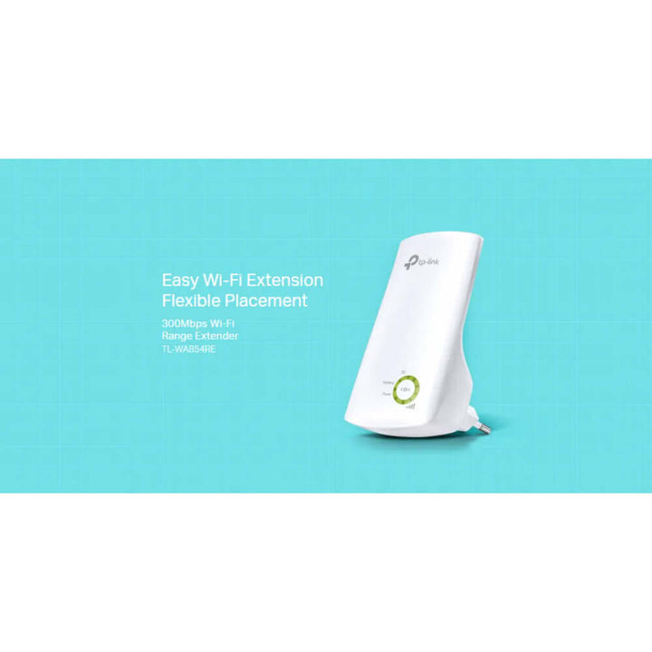 TP-LINK TL-WA854RE 300Mbps Wall-Plug Wi-Fi Range Extender with Smart Signal Indicator, Tether App Control & Night Mode