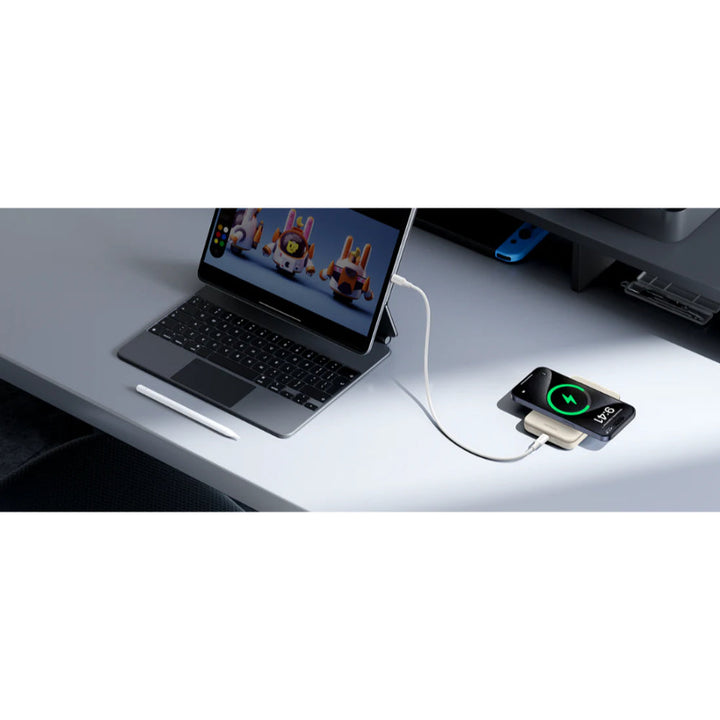 UGREEN PB561 10,000mAh Magnetic Wireless Power Bank with 20W PD + 15W Qi Fast Charging, Slim Design, LED Display, Trickle Mode & Airline-Safe