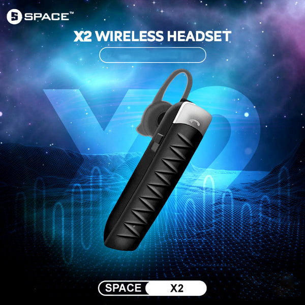 SPACE X2 Wireless Headset – Premium Sound with High Definition Voice, Ultra-Light Design