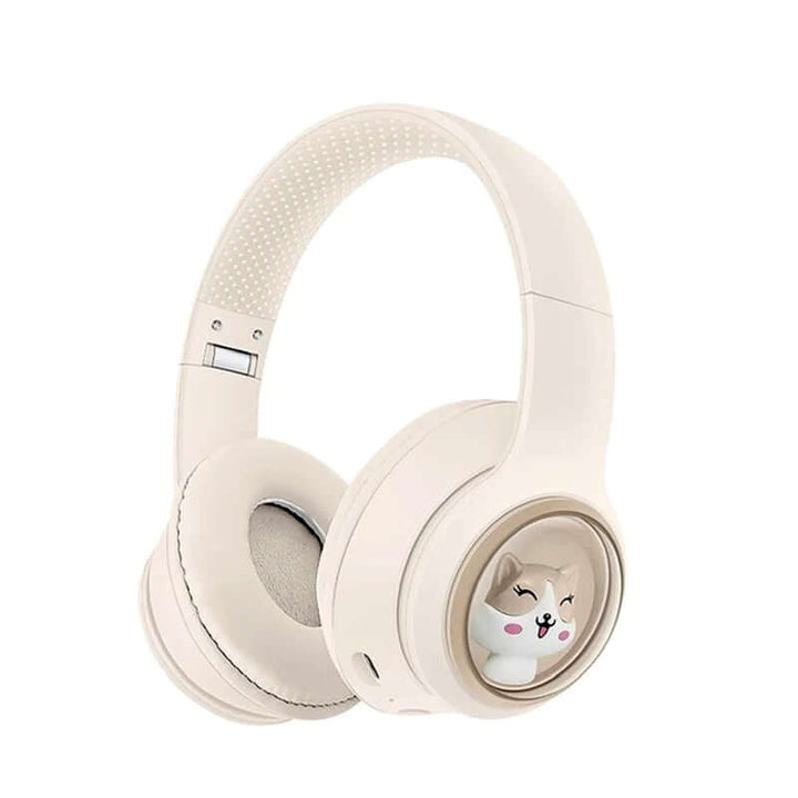 AKZ-08 Adorable Cartoon Design Bluetooth 5.3 Wireless Headphones with Hi-Res Audio, Long Battery Life, and Built-in Mic