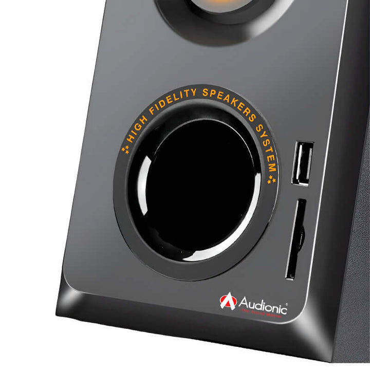 Audionic AD-7000 Plus 2.1 Channel Speakers with 5 Inch Subwoofer, Bluetooth Connectivity, AC/DC Supported