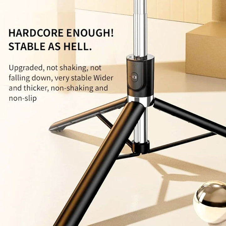 R1-L Bluetooth Selfie Stick Tripod – Extendable Up to 170 cm with Wireless Remote Control