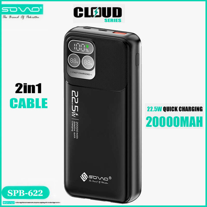 SOVO SPB-622 Cloud Series 20000mAh 22.5W Fast Charging Power Bank