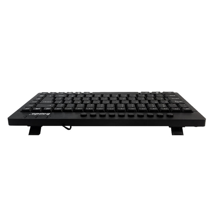 Banda K1000 Multimedia Wired Keyboard – Compact USB Waterproof Keyboard with Ergonomic Design, Arabic/English Layout, for Laptop & PC