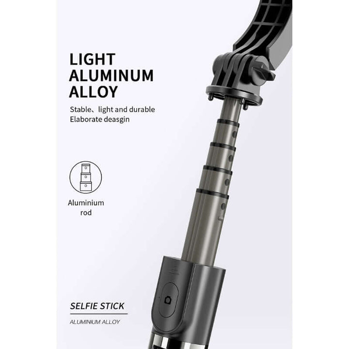 Tripod Handheld Gimbal Stabilizer Selfie Stick – 360° Rotation, Wireless Remote, Anti-Shake, Aluminum Alloy, Compatible with Android/iOS
