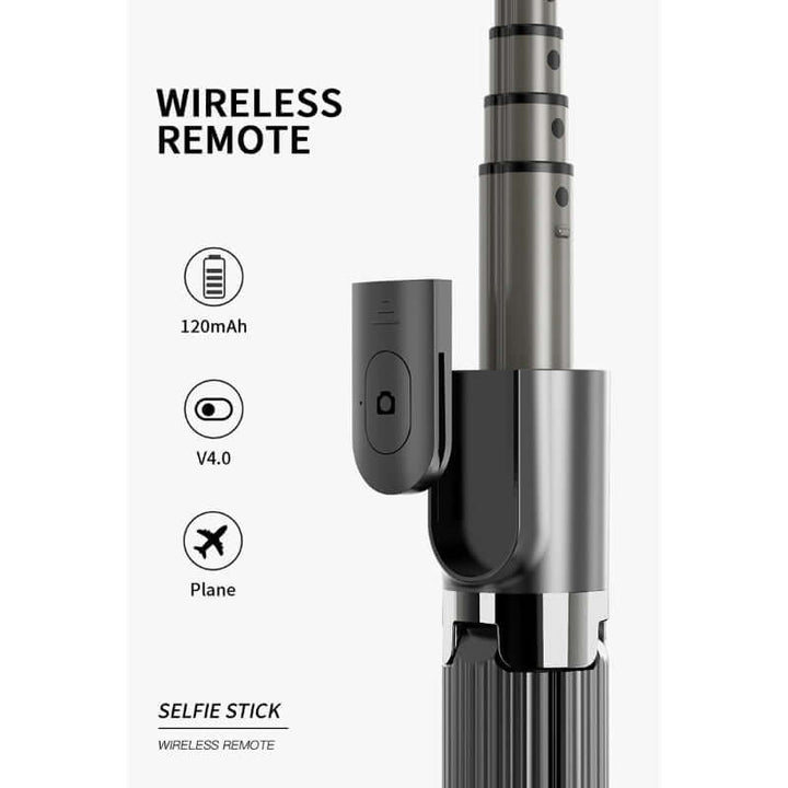 Tripod Handheld Gimbal Stabilizer Selfie Stick – 360° Rotation, Wireless Remote, Anti-Shake, Aluminum Alloy, Compatible with Android/iOS
