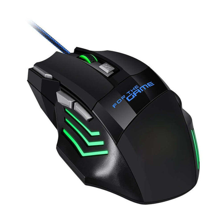 G8 RGB Hyperspeed Gaming Mouse with 3200 DPI Optical Sensor, Customizable RGB Lighting, 7 Programmable Buttons, and Ergonomic Design