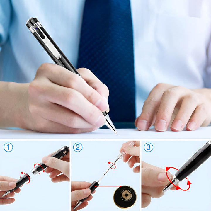 V7 HD Pen Camera with Audio, Motion Detection, Bluetooth & 1080p Video Recording