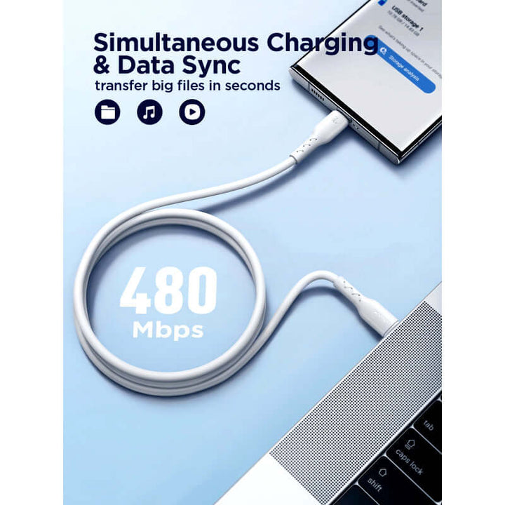 JOYROOM A26 60W Type-C to Type-C Fast Charging High-Quality Data Cable