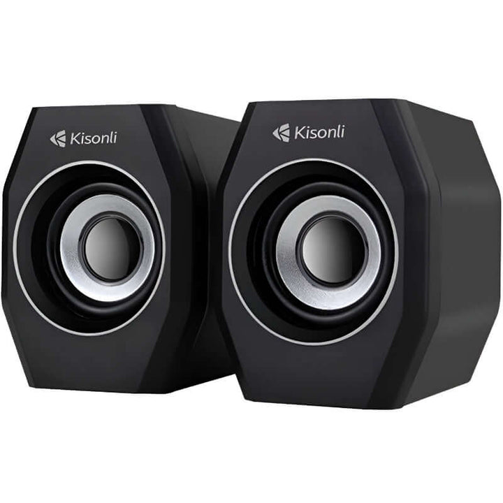 Kisonli A-101S Dynamic Loud and Clear Sound Mini USB 2.0 Multimedia Speakers