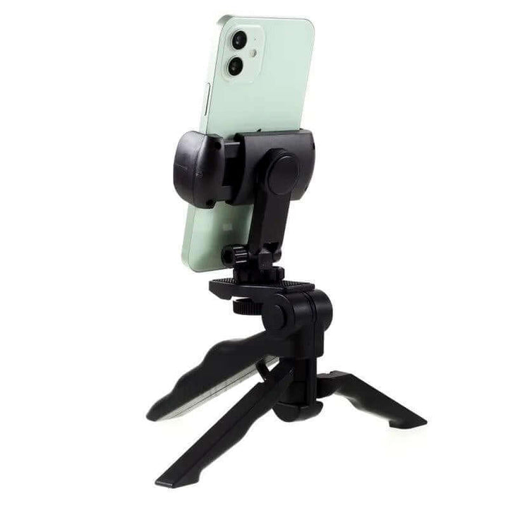 K555 Compact Mini Foldable 360° Rotating Desktop Tripod Stand for Mobile Phones & Cameras