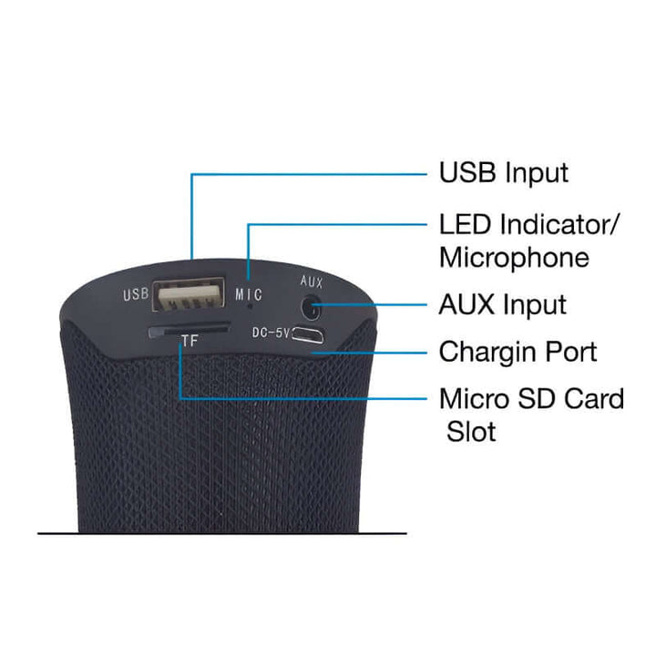 XTECH Wireless Bluetooth Speaker with Powerful HD Sound & LED Lighting