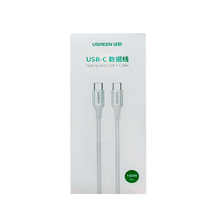 UGREEN US316/25069 USB-C to USB-C 100W 2M Nylon Braided 480Mbps Data Transfer PD Fast Charging Cable