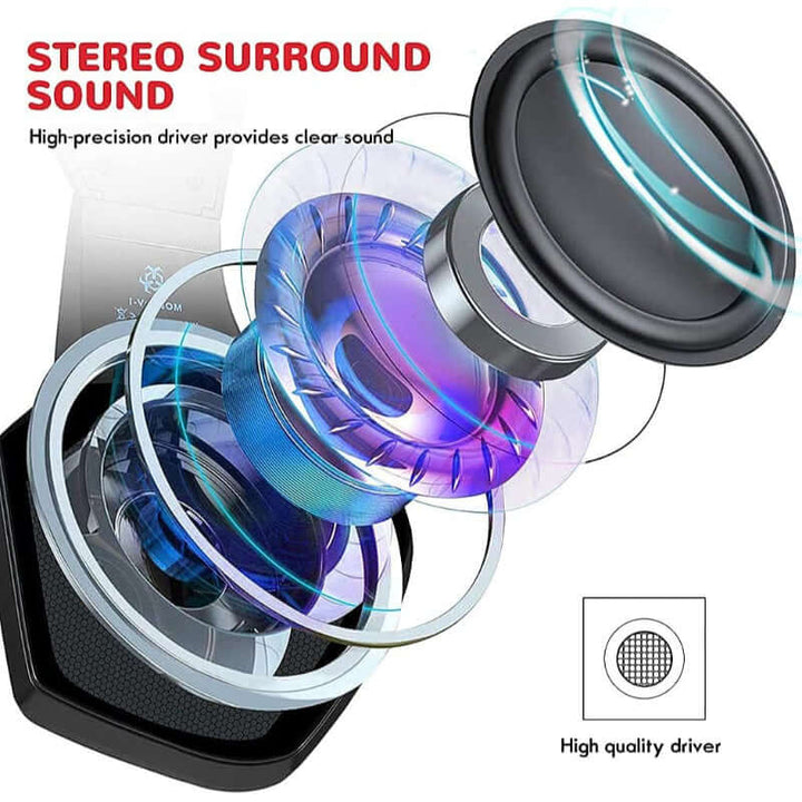 RGB Gaming Headset, Surround Sound, Noise-Cancelling Mic, Deep Bass & RGB Lights