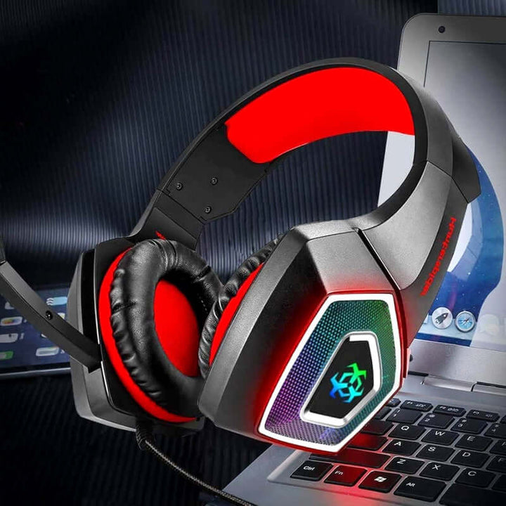 RGB Gaming Headset, Surround Sound, Noise-Cancelling Mic, Deep Bass & RGB Lights