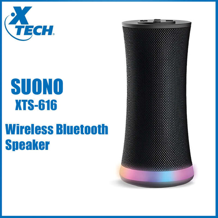XTECH Wireless Bluetooth Speaker with Powerful HD Sound & LED Lighting