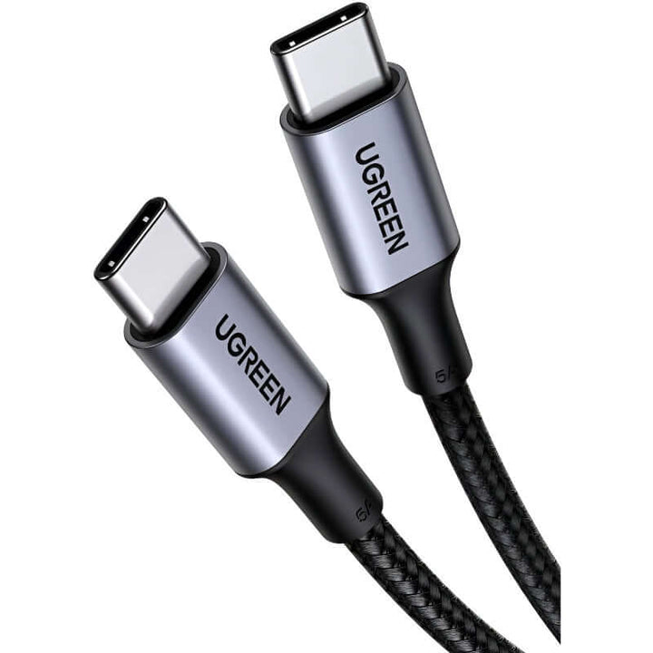 UGREEN US316/25069 USB-C to USB-C 100W 2M Nylon Braided 480Mbps Data Transfer PD Fast Charging Cable