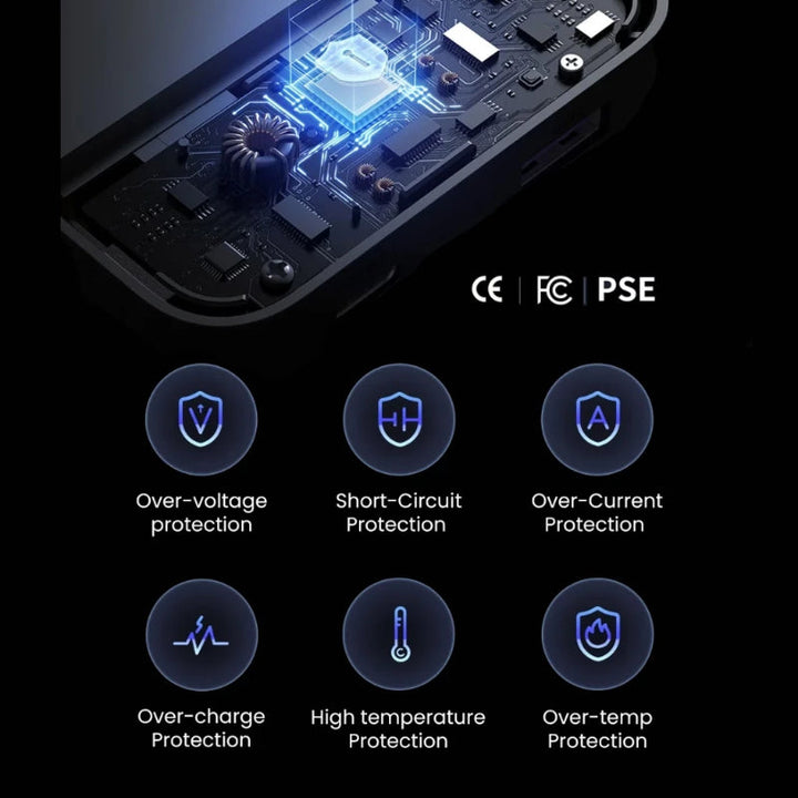 UGREEN PB-200 Ultra-Thin 10,000mAh Power Bank with PD 20W Fast Charging, LED Display, and Trickle Charge